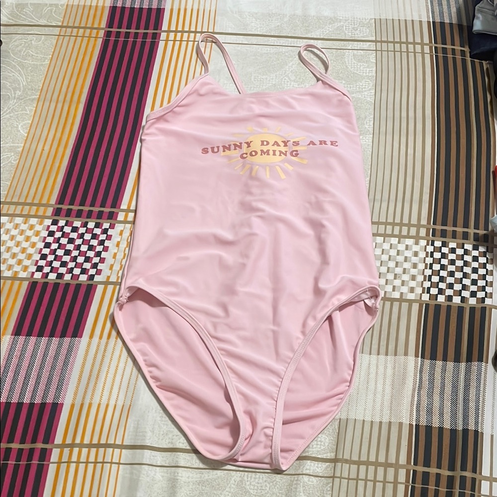 Pink Kids One Piece Swimsuit